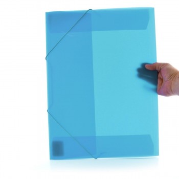CARPETA GOMAS CON SOLAPAS A3 POLIPROPILENO TRANSLUCIDO OFFICEBOX SUPRA COLOR VERDE