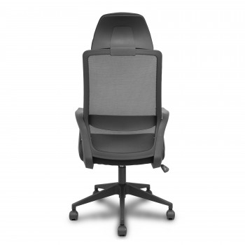 SILLA OPERATIVA PRO534 PIQUERAS Y CRESPO CON BRAZOS FIJOS Y CABECERO COLOR NEGRO