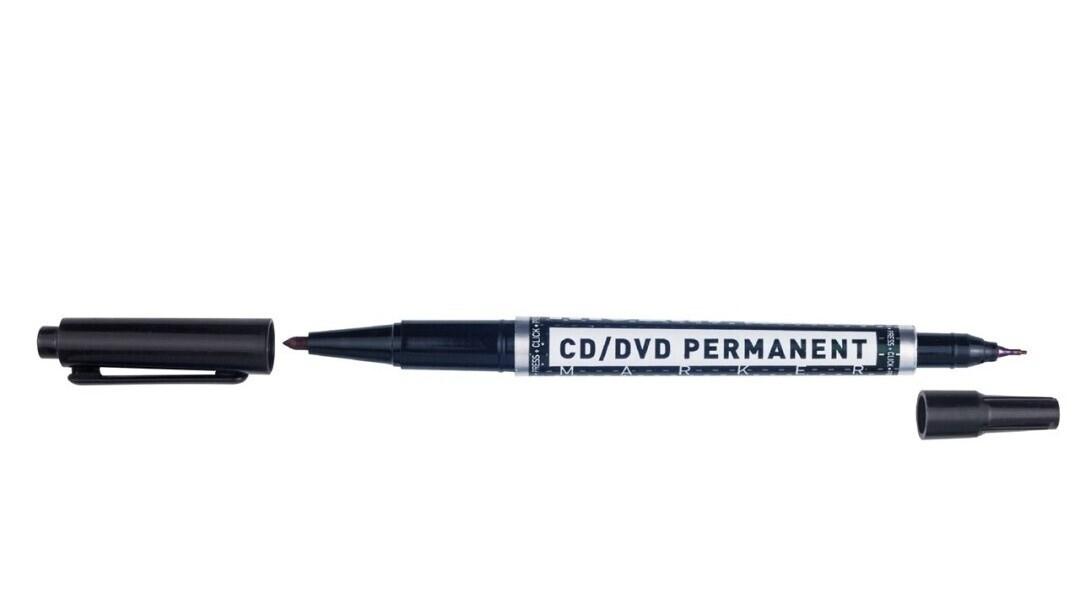 ROTULADOR MARCADOR CD MOLIN 222 DOBLE PUNTA NEGRO