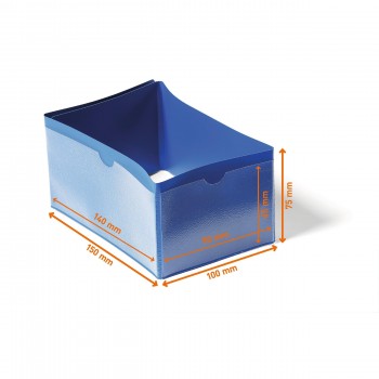 FUNDA PARA PIE DE PALET DURABLE 140X65 / 90X65 MM COLOR AZUL