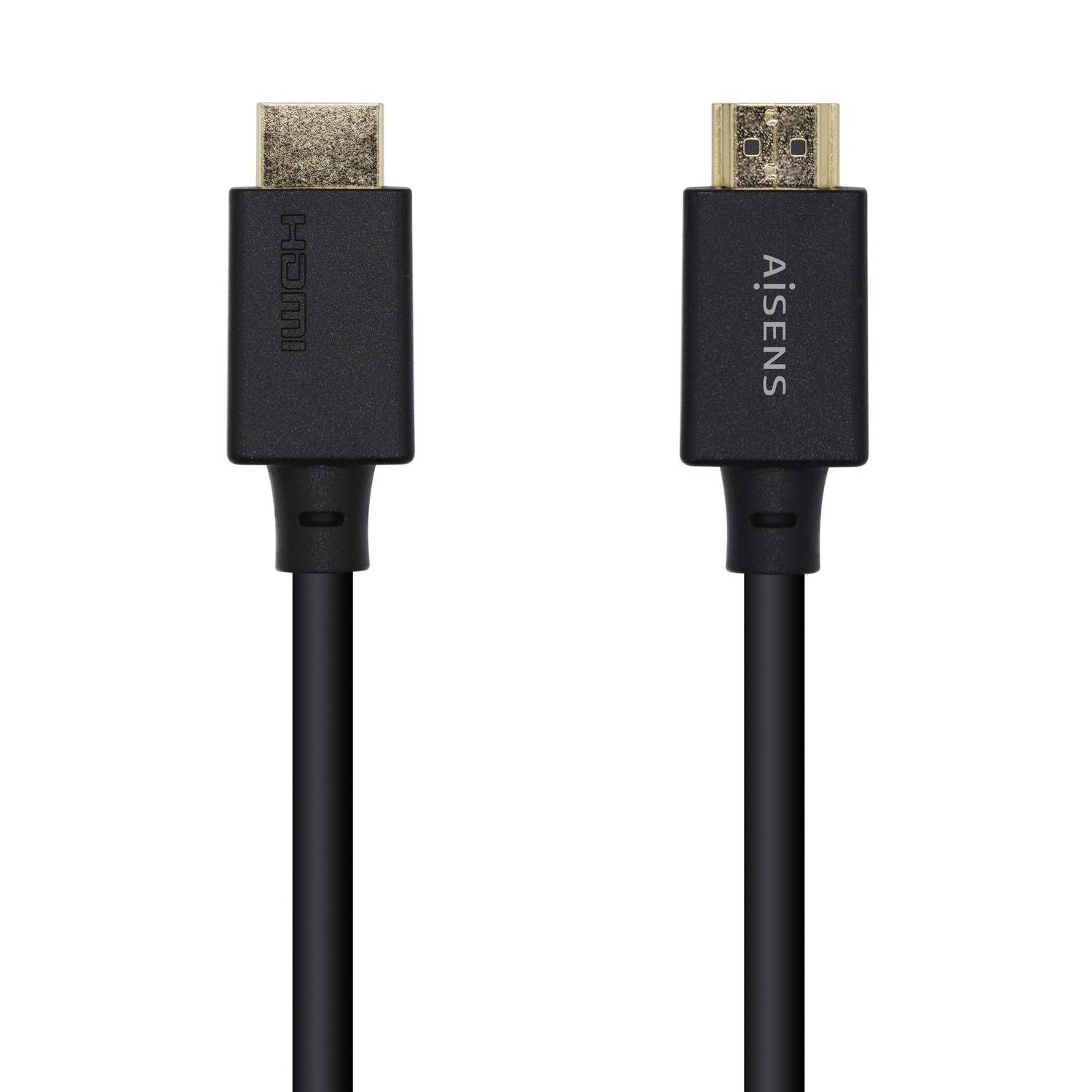 CABLE HDMI AISENS 2.1 8K 60HZ 48GBPS A/M-A/M 2M NEGRO