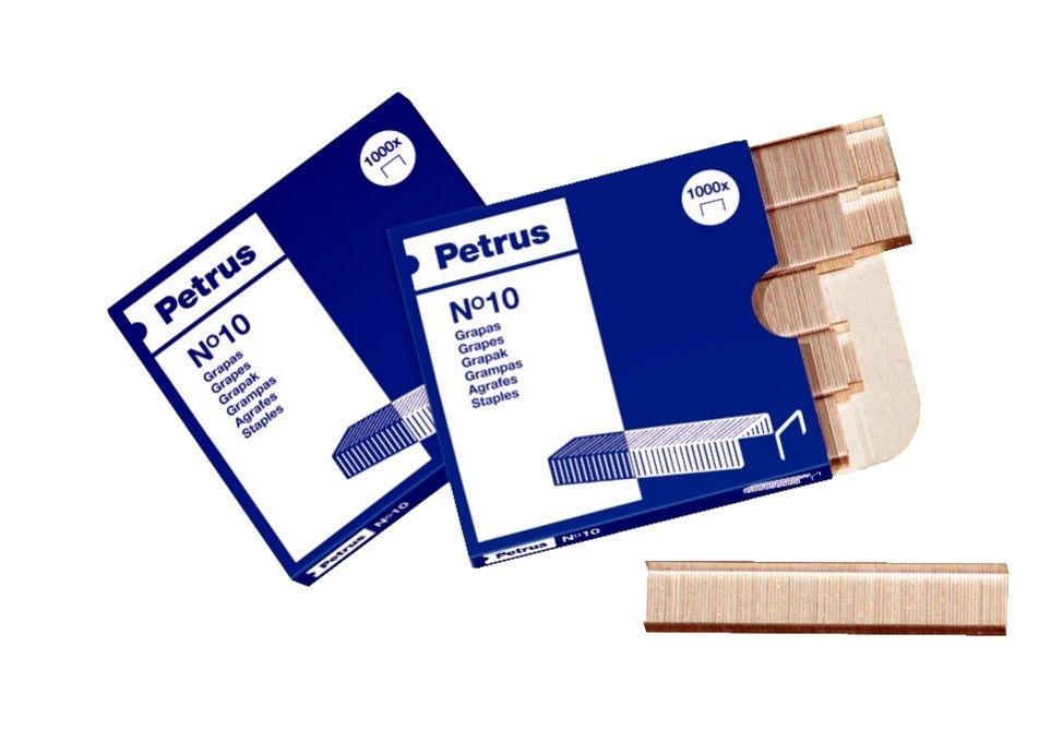 CAJA 1.000 GRAPAS PETRUS Nº 10