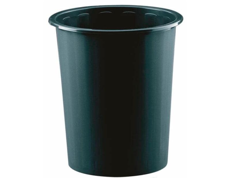 PAPELERA PLASTICO OFICINA 14 L NEGRA FAIBO