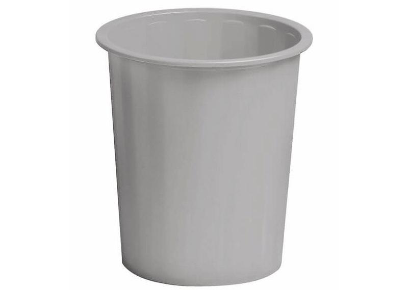 PAPELERA PLASTICO OFICINA 14 L GRIS FAIBO
