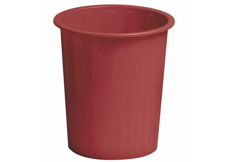 PAPELERA PLASTICO OFICINA 14 L BURDEOS FAIBO