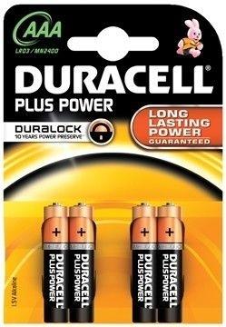 BLISTER 4 PILAS DURACELL PLUS POWER LR3 AAA