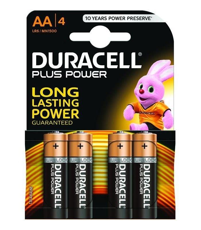 BLISTER 4 PILAS DURACELL PLUS POWER LR06 AA