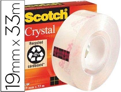 CINTA ADHESIVA SCOTCH 3M SUPERTRANSPARENTE 33X19 MM CRISTAL CLEAR TAPE COD 29425