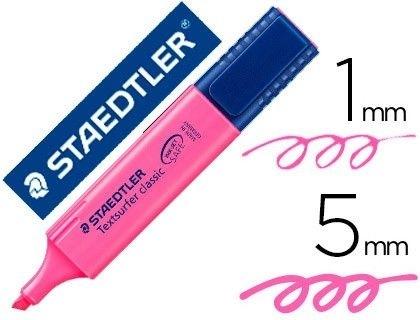 ROTULADOR FLUORESCENTE STAEDTLER TEXTSURFER CLASSIC 364 ROSA