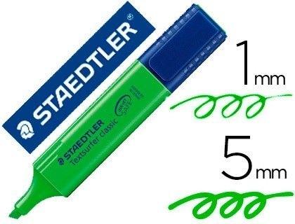 ROTULADOR FLUORESCENTE STAEDTLER TEXTSURFER CLASSIC 364 VERDE
