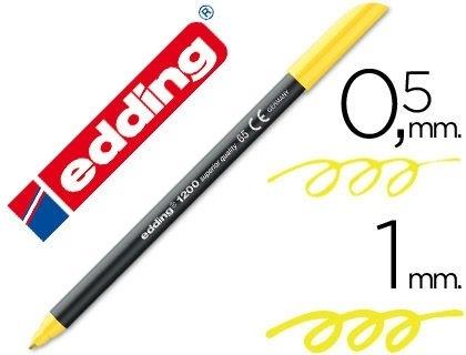 ROTULADOR EDDING 1200 AMARILLO NEON Nº 65
