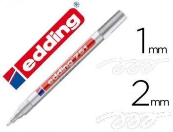 ROTULADOR EDDING 751 PLATA