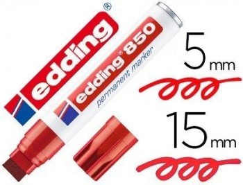 ROTULADOR EDDING 850 ROJO