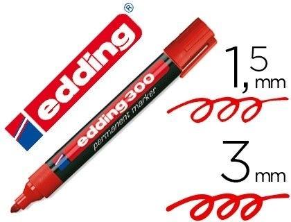 ROTULADOR EDDING 300 ROJO