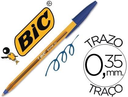 BOLIGRAFO BIC CRISTAL PUNTA FINA AZUL
