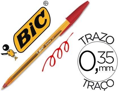 BOLIGRAFO BIC CRISTAL PUNTA FINA ROJO