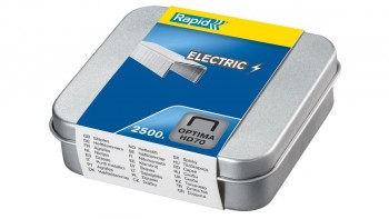 CAJA 2500 GRAPAS OPTIMA HD70 DE RAPID COLOR PLATA