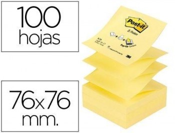 TACO POST IT Z-NOTES 76X76 3M ZIG ZAG