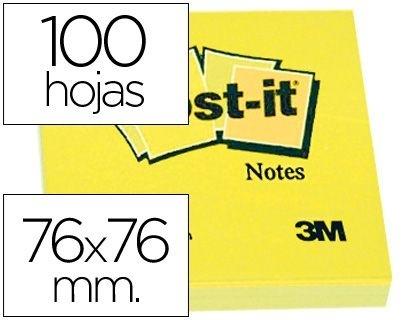 TACOS NOTAS POST-IT 76X76 REF. 654 3M