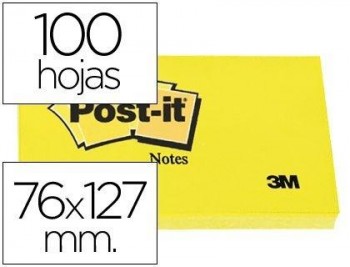 TACO NOTAS POST-IT 76X127 REF. 655 3M