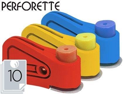 TALADRADOR PERFORETTE -CAPACIDAD 10 HOJAS -UNIDAD COD 28001
