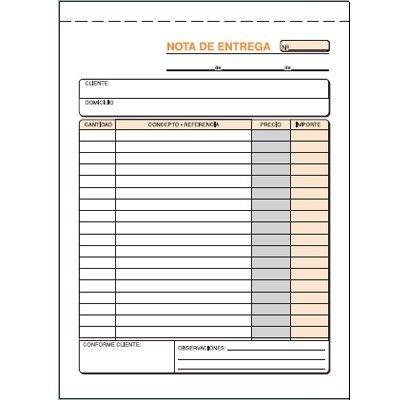TALONARIO LOAN ENTREGAS T-92 1/4 NATURAL TRIPLICADO