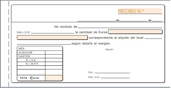 TALONARIO LOAN ALQUILER T-52 1/3 FOLIO DUPLICADO