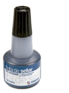 TUBO TINTA SELLOS TAMPON NEGRA SPAPER 30 ML