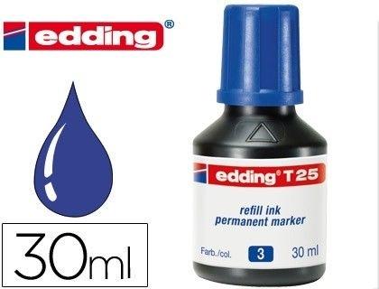 FRASCO TINTA EDDING T-25 AZUL