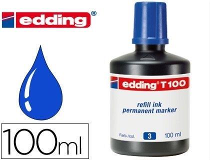 FRASCO TINTA EDDING T-100 AZUL
