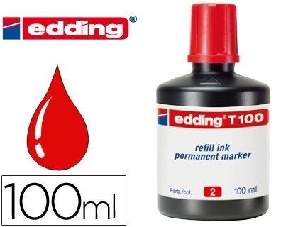 FRASCO TINTA EDDING T-100 ROJA