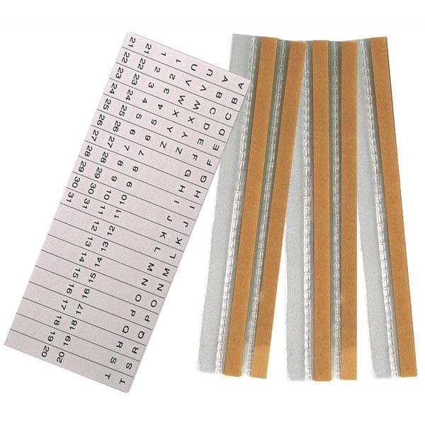 PAQUETE 5 TIRAS PVC TRANSPARENTE VISOR PESTAÑA GRAFOVISOR