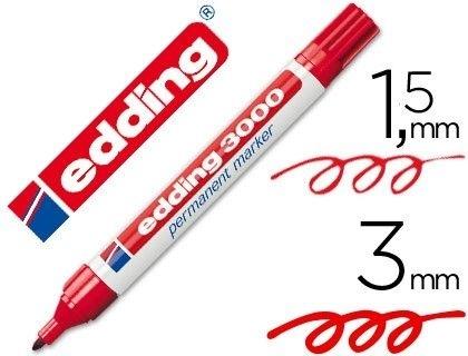 ROTULADOR EDDING 3000 ROJO