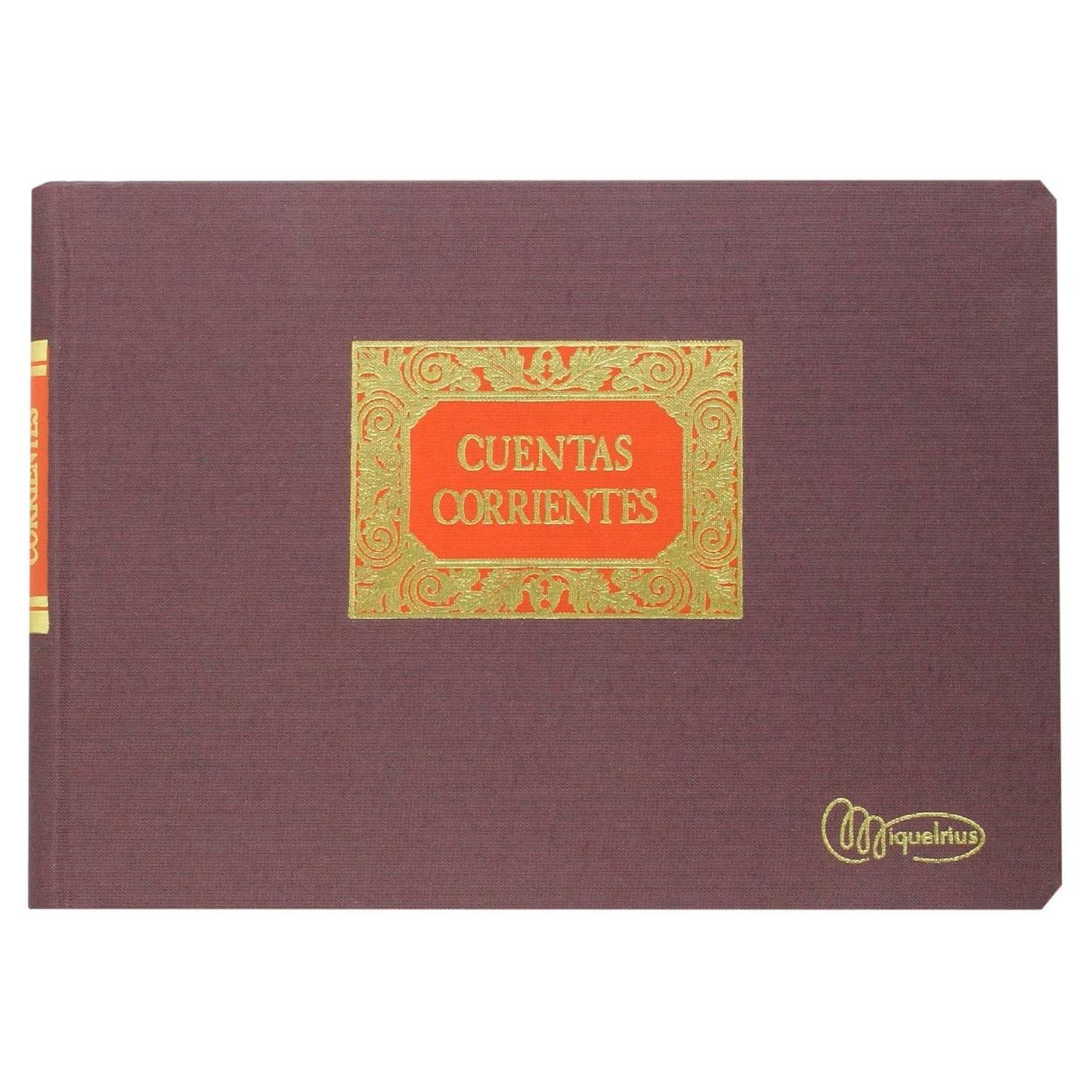 LIBRO CONTABILIDAD CUARTO APAISADO CUENTAS CORRIENTES MIQUELRIUS