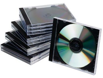 CAJA DE CD Q-CONNECT -CON INTERIOR NEGRO -PACK DE 10 UNIDADES COD. 31731