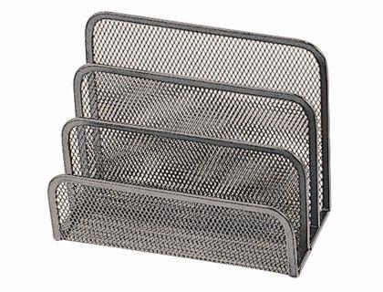 SOPORTE PARA CARTAS Q-CONNECT METALICO REJILLA GRIS 175X140X82 MM COD. 29613