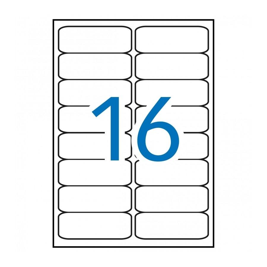 CAJA 100 H. ETIQUETAS BLANCAS ILC 99,1 X 34,0 APLI RF 2418