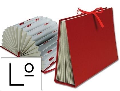 CARPETA FUELLE LIDERPAPEL LETRAS CARTON FORRADO BURDEOS COD. 13319