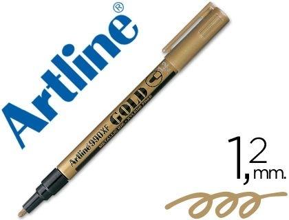 ROTULADOR ARTLINE MARCADOR PERMANENTE PUNTA METALICA EK-990 ORO -PUNTA REDONDA 1.2 MM COD 12174