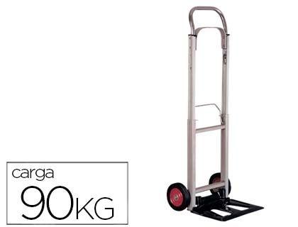 CARRETILLA PORTAPAQUETES -CON RUEDAS -PLEGABLE -EN ALUMINIO -CARGA DE 90 KG MEDIDAS 1110X390X410 MM COD. 25330