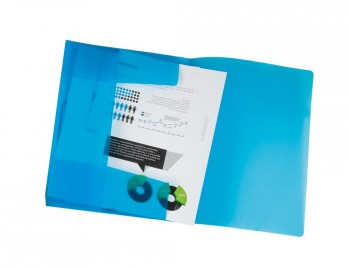 CARPETA LIDERPAPEL GOMAS SOLAPAS 34982 POLIPROPILENO DIN A4 AZUL SERIE FROSTY COD. 25614