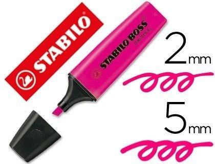 ROTULADOR FLUORESCENTE STABILO BOSS ROSA