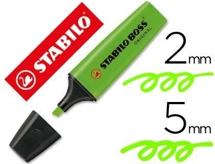 ROTULADOR FLUORESCENTE STABILO BOSS VERDE
