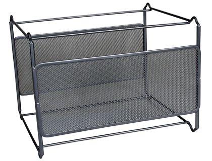 SOPORTE CARPETAS COLGANTES Q-CONNECT KF00832 REJILLA PLATA METALICO -335X285X250 -PARA CARPETAS DIN A4 COD. 35520