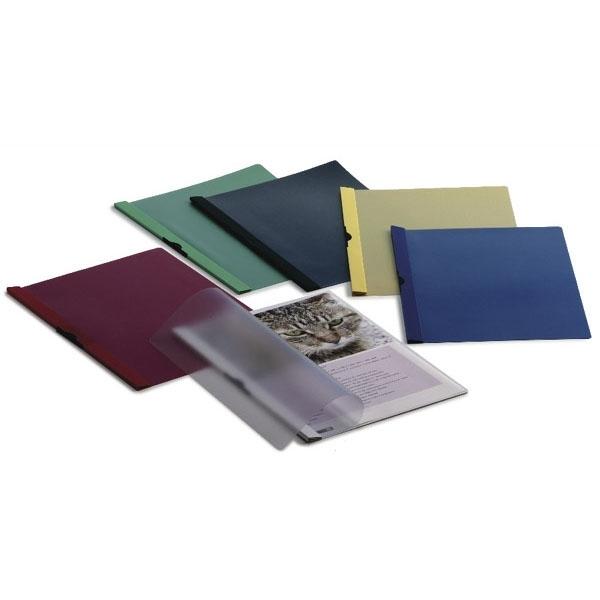 CARPETA DOSSIER PINZA LATERAL POLIPROPILENO DIN A4 PINZA DESLIZANTE COLORES SURTIDOS 30 HOJAS