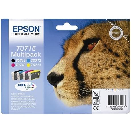 MULTI PACK EPSON T0715 - 4 COLORES