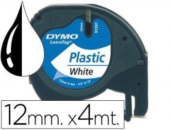 CINTA DYMO TAG BLANCA 12MM X 4M S0721610