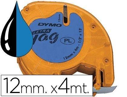 CINTA DYMO TAG AZUL 12MM X 4M S0721650 / 91205