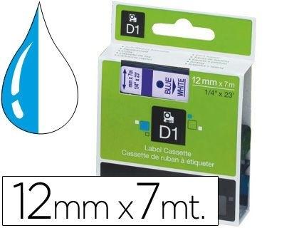 CINTA DYMO D1 AZUL / TRANSPARENTE 12MM S0720510