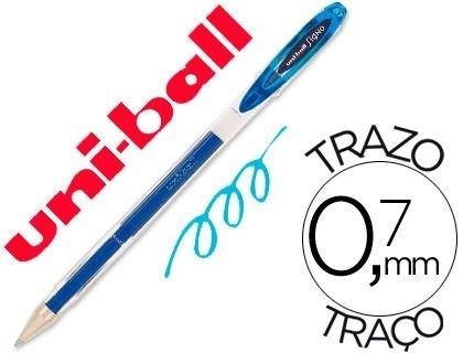 BOLIGRAFO UNI-BALL ROLLER UM-120 SIGNO 0,7 MM TINTA GEL COLOR AZUL CLARO COD 75323